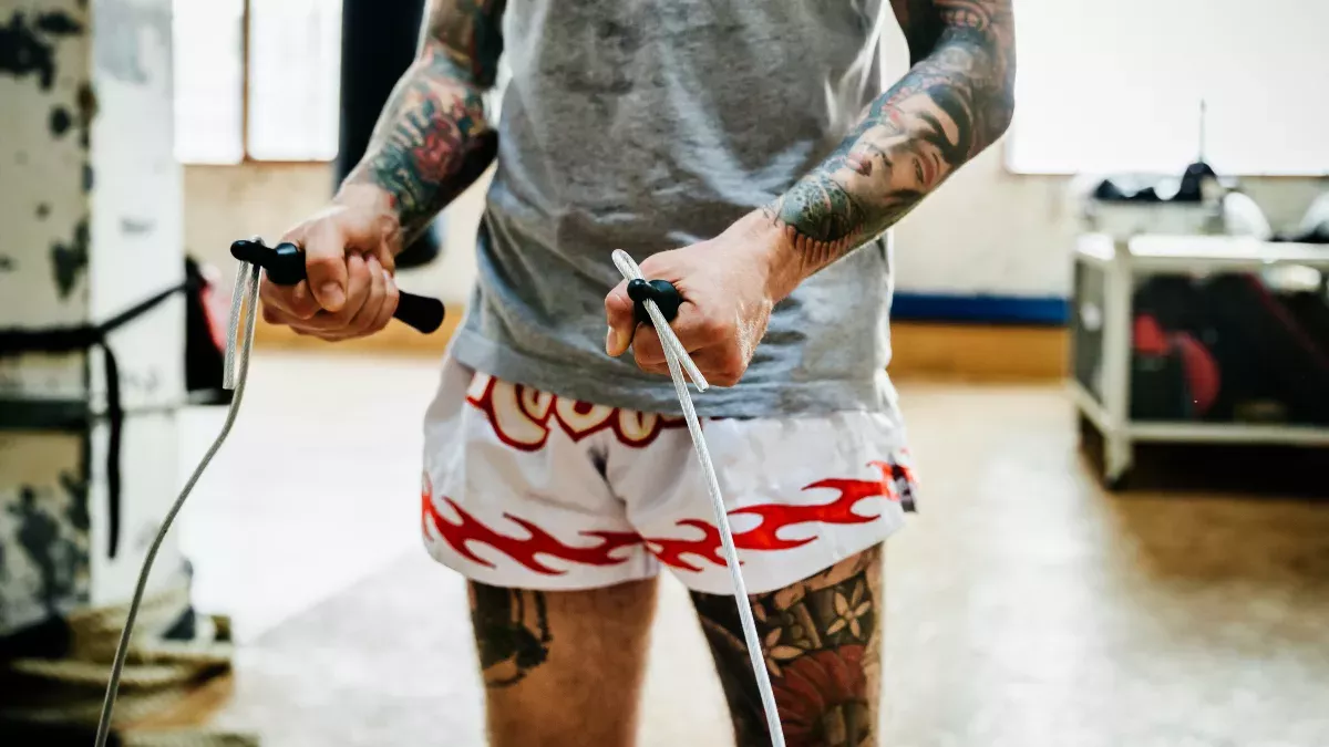 Cardio-Workout: Das Springseil ist perfekt geeignet!