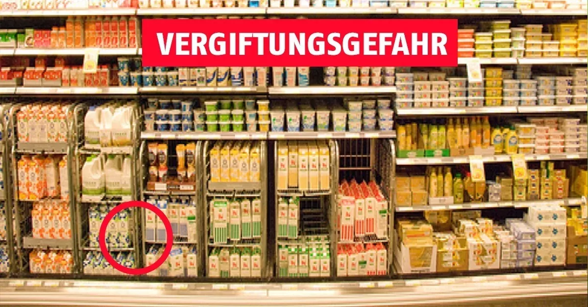 Wenn du dieses Milchprodukt gekauft hast, bringe es sofort in den Laden zurück
