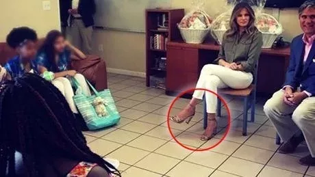 Melania Trump trägt bei ihrem Besuch bei misshandelten Kindern Schuhe im Wert von 1100 Euro