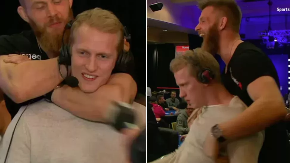 Der Kämpfer Emil Meek würgt live einen Pokerkommentator. Doch was folgt,...