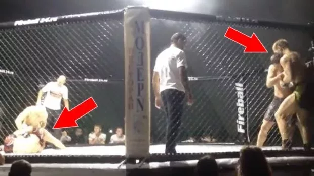 2-gegen-2-MMA-Kampf endet auf spektakuläre Weise