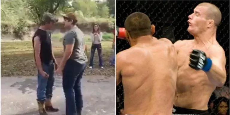 Dieser Schläger imitiert die „H-Bomb“ von Dan Henderson…