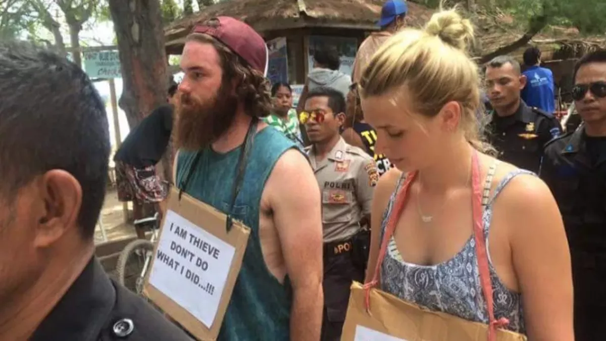 Indonesien: Australische Touristen müssen „Gang der Schande“ auf offener Straße antreten