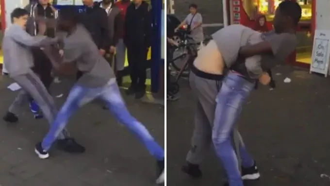 Hier wird die Kraft von Jiu Jitsu in einem Straßenkampf getestet