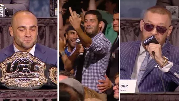 Conor McGregor-Fan verkleidet sich als Journalist und macht Eddie Alvarez fertig