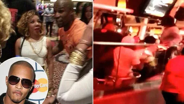 Floyd Mayweather kämpft gegen den Rapper T.I.