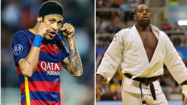 Neymar wünscht Teddy Riner Glück bei den Olympischen Spielen in Rio