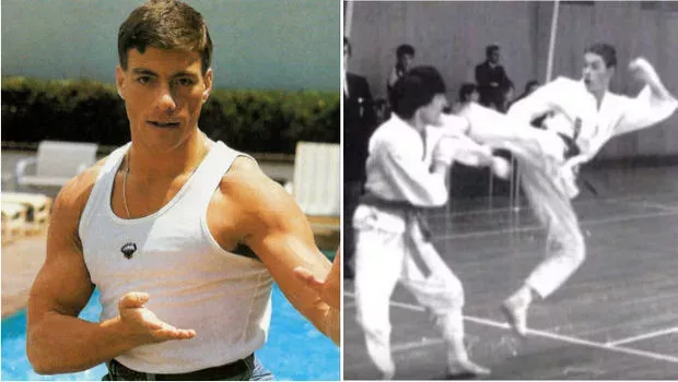 Seltene Bilder von Jean-Claude Van Damme, die ihn bei einem internationalen Tournier und bei seinem Aufstieg zeigen