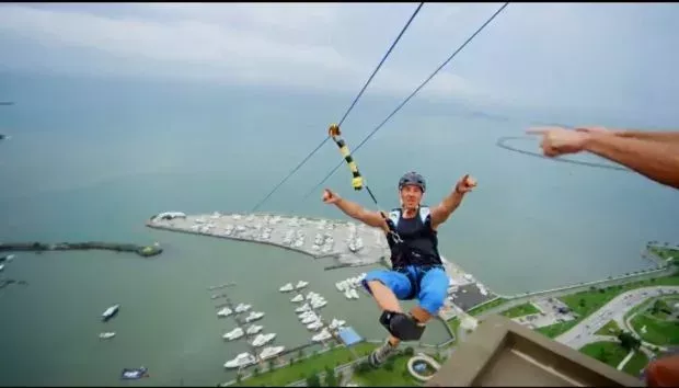 Eine schwindelerregende Fahrt mit der größten Seilbahn der Welt