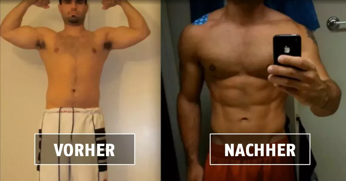 Ein spektakulärer körperlicher Wandel in nur einem Jahr