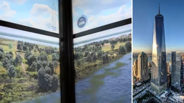 Der Aufzug des One World Trade Centers zeigt die Entstehung von New York