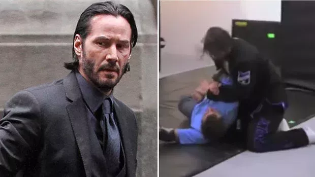 Hier seht ihr wie Keanu Reeves für seine Rolle in "John Wick" Jiu-Jitsu trainierte