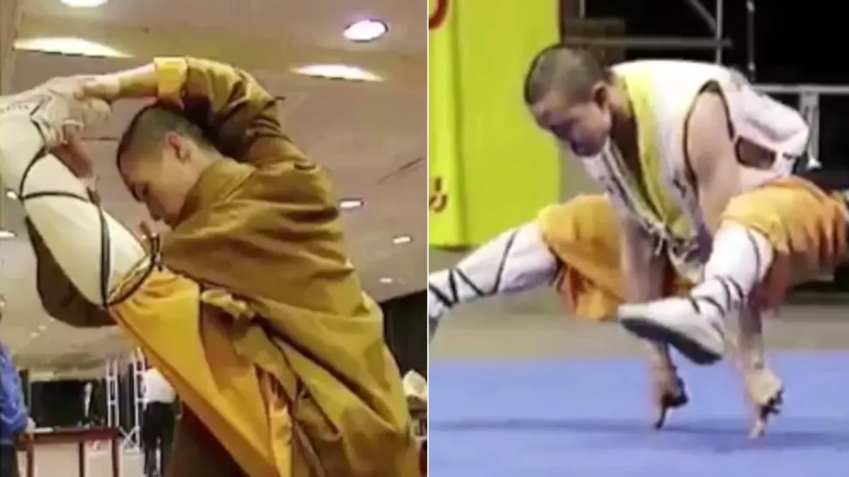 Shaolin-Mönche präsentieren ihre unglaublichen Fähigkeiten