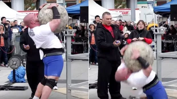 Strongman: Ein Atlas-Stein bricht Craig Bongelli buchstäblich in zwei Teile!