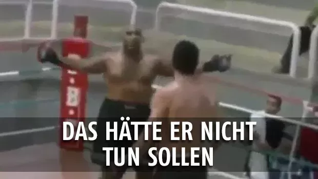 Dieser Boxer hätte bei dem Gegner lieber nicht so angeben sollen