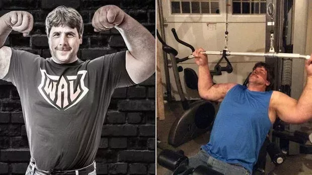 Jeff Dabe ist so muskulös wie Popeye
