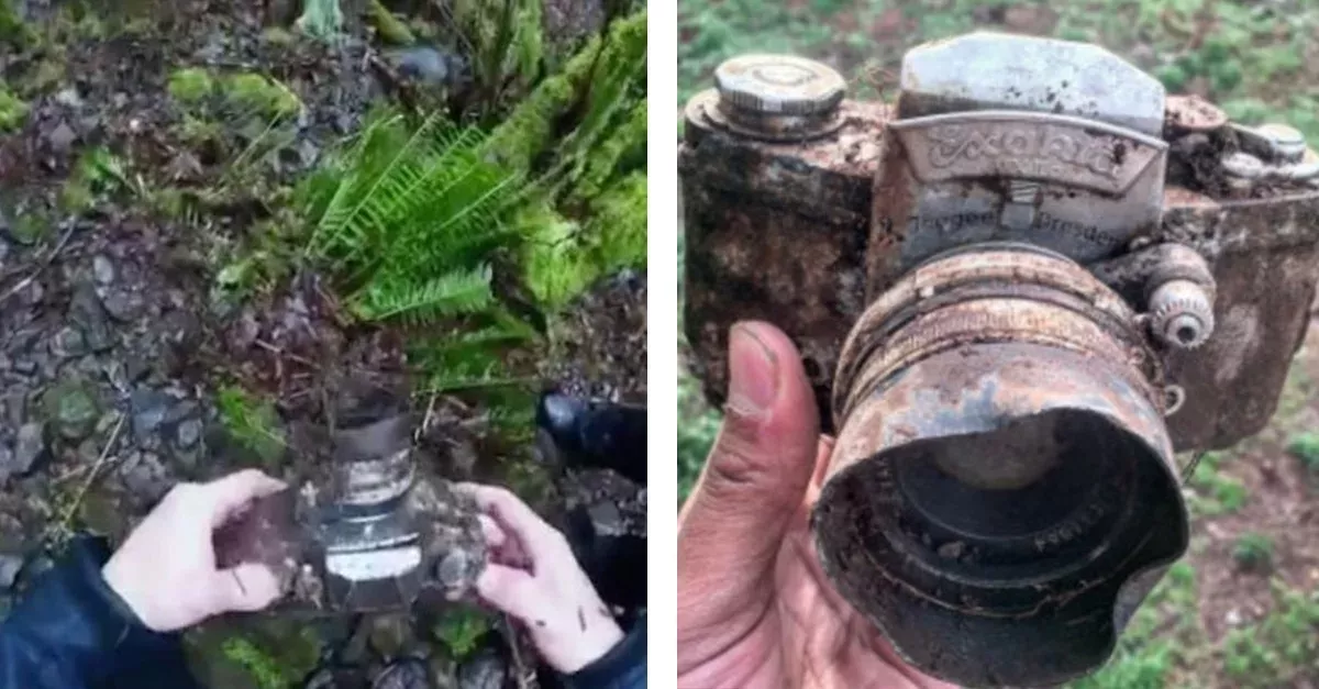 60 Jahre alter Fotoapparat im Wald gefunden