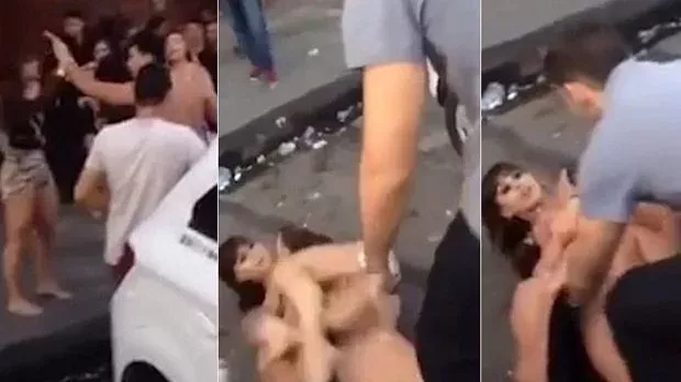 Eine Brasilianerin beendet einen Streit durch einen BJJ-Griff