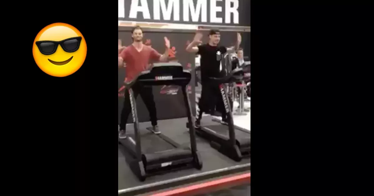 Weil normales Aufwärmen einfach zu lame ist. Diese Beiden haben es richtig drauf!
