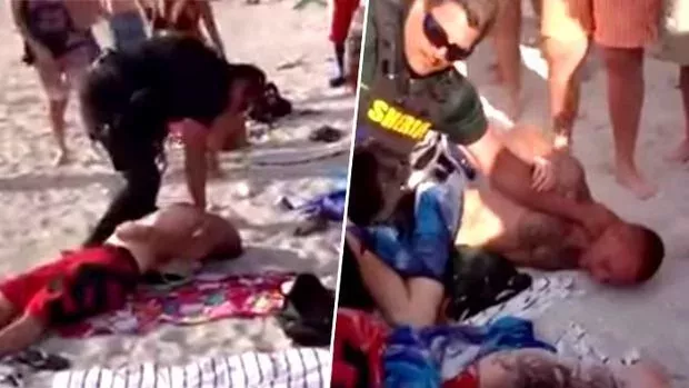 Ein Polizist nimmt es alleine mit zwei Männern auf!