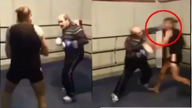 Wenn ein alter Boxer einem jüngeren eine Lektion erteilt und ihn dabei demütigt