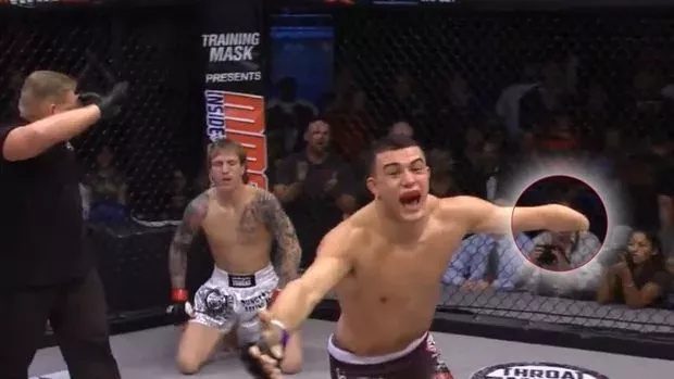 MMA: Sieg mit einem Würgegriff durch Nick Newell, den Kämpfer mit nur einem Arm