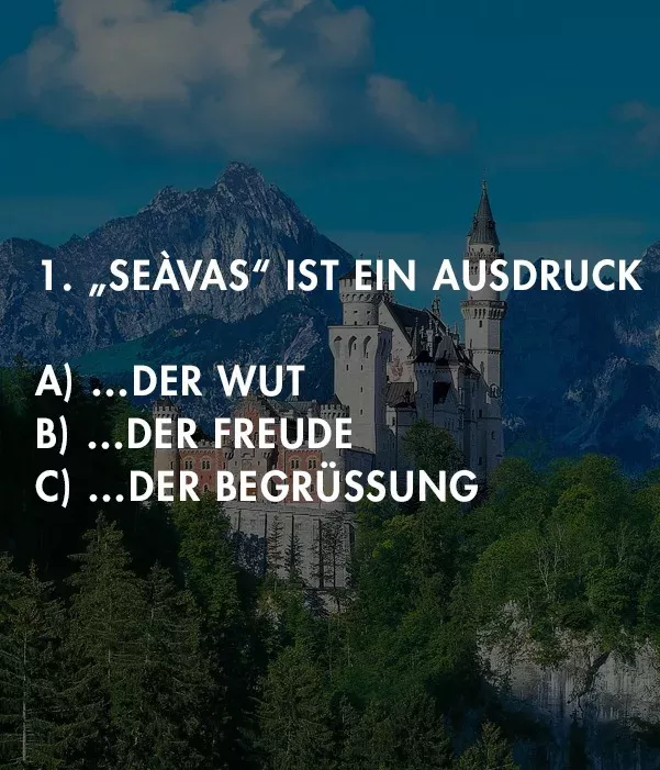Bayern-Quiz: Teste dein Bairisch!
