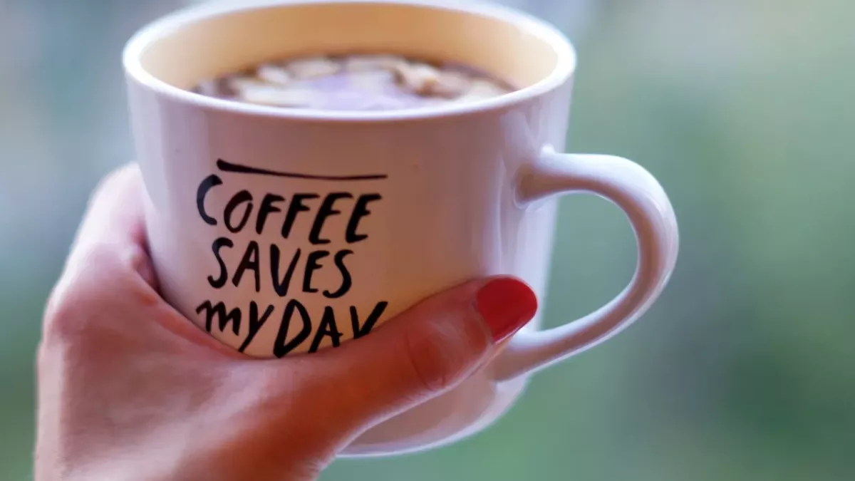 café, mug, foam, coffee cup, gros plan, drink, matin, main, energy, vitality