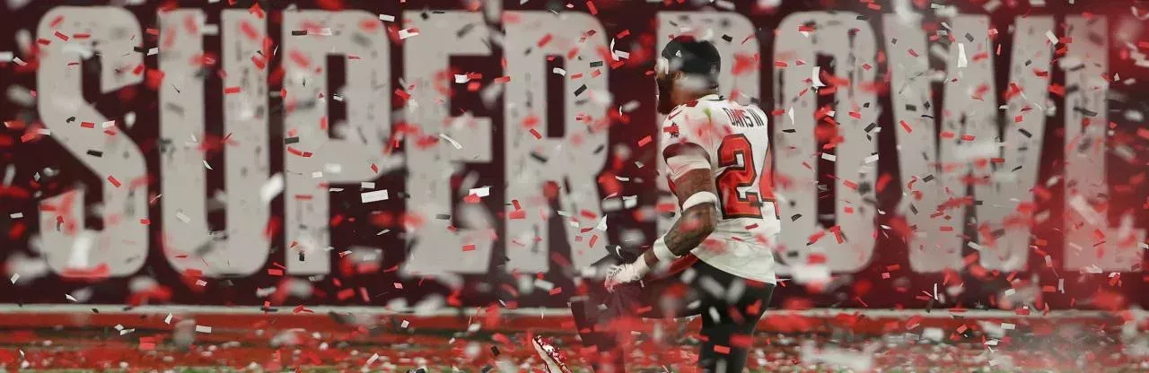 Carlton Davis beim Super Bowl LV