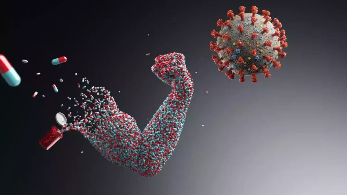 Coronavirus closeup pdb model medicine 
