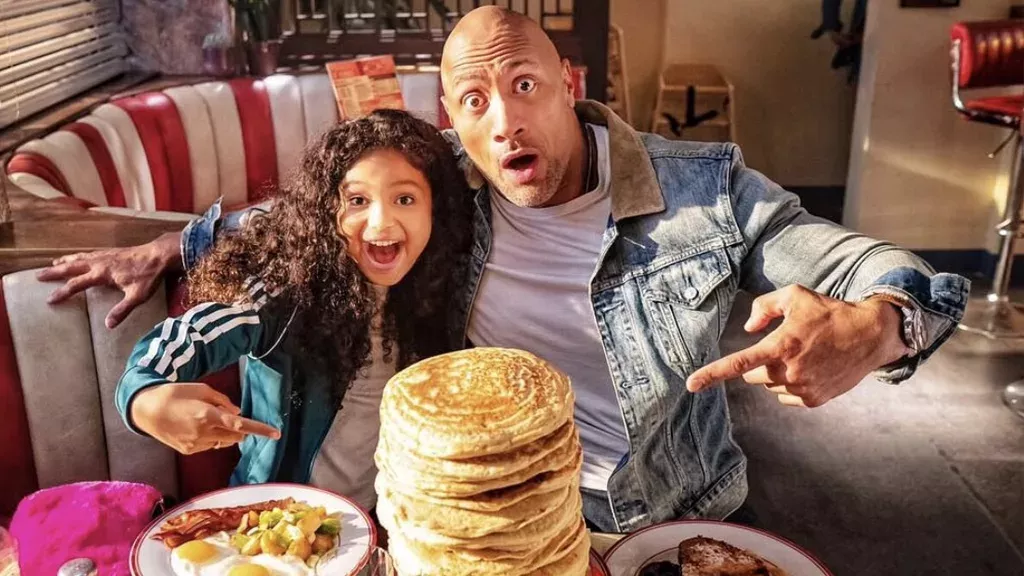 Dwayne Johnson ist Meister darin, sehr viel auf einmal zu essen!