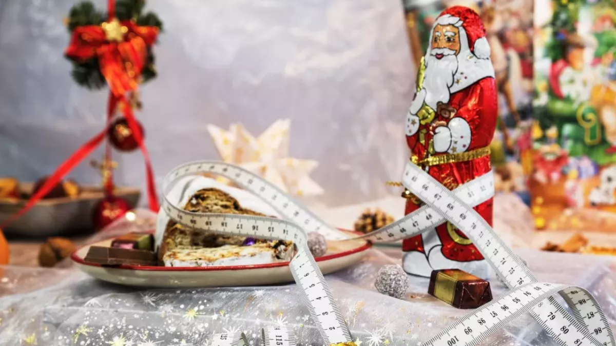 Gewichtszunahme, fettreiches Essen, Festtage