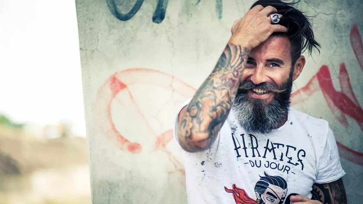 Mann mit Hipster-Bart