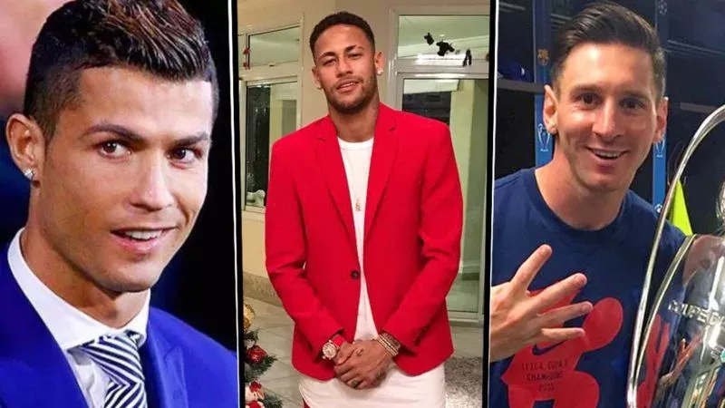 Ronaldo, Neymar und Lionel Messi