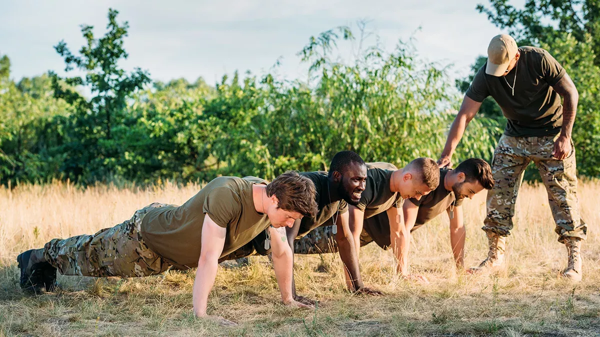 Soldaten beim Training