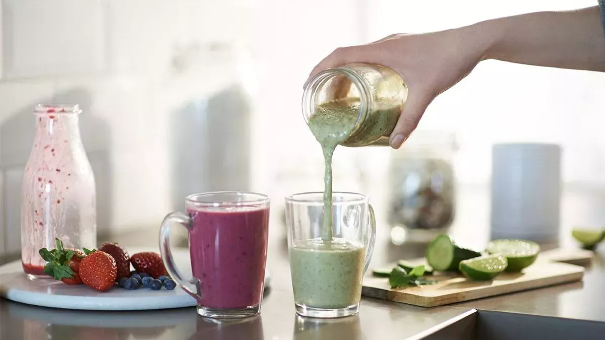 Smoothie in die Venen gespritzt