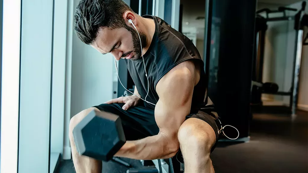 Krafttraining und Musik