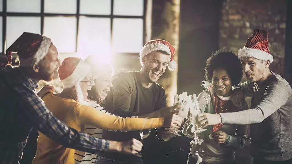 Weihnachtsfeier im Büro