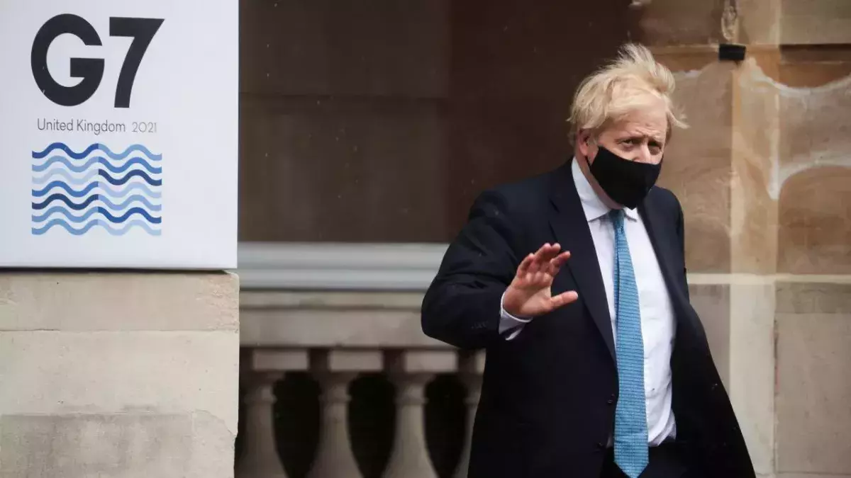 Boris Johnson beim G7-Gipfel am 5. Juni in London