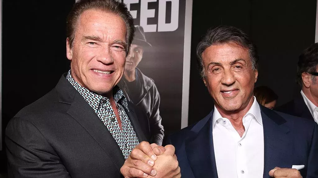 Terminator versus Rambo: Arnold Schwarzenegger lässt Stallone in die Falle tappen