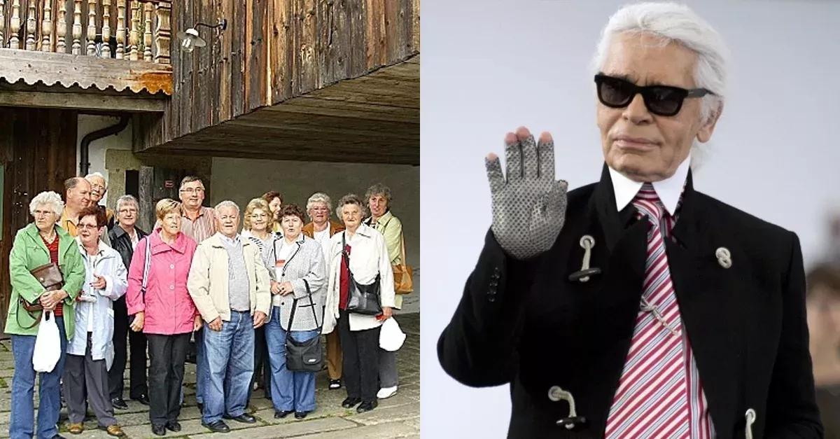 Karl Lagerfeld zu Besuch in Hamburg