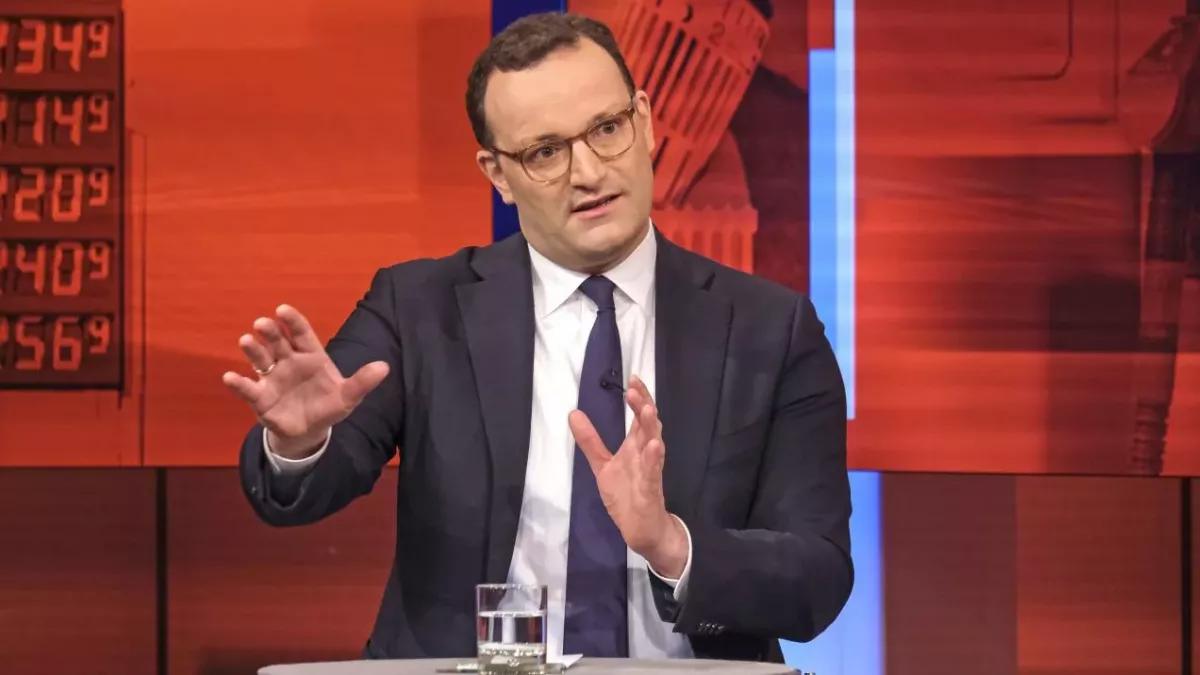 Jens Spahn bei "Hart aber fair" im März 2023.
