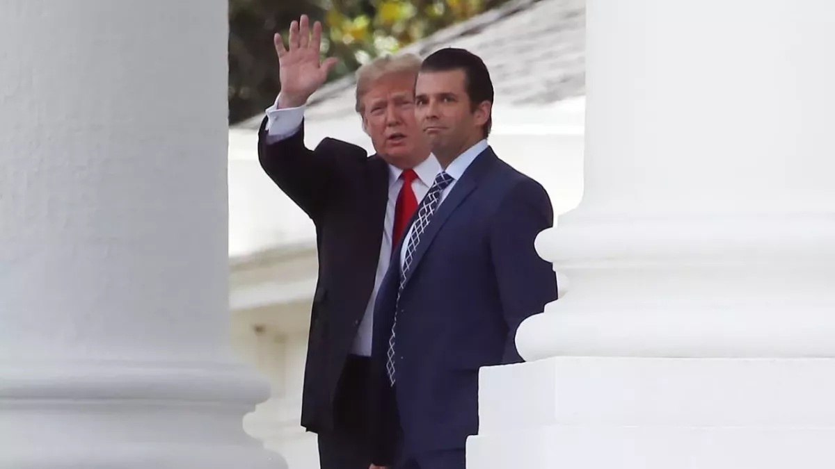 Donald Trump Jr. mit seinem Vater