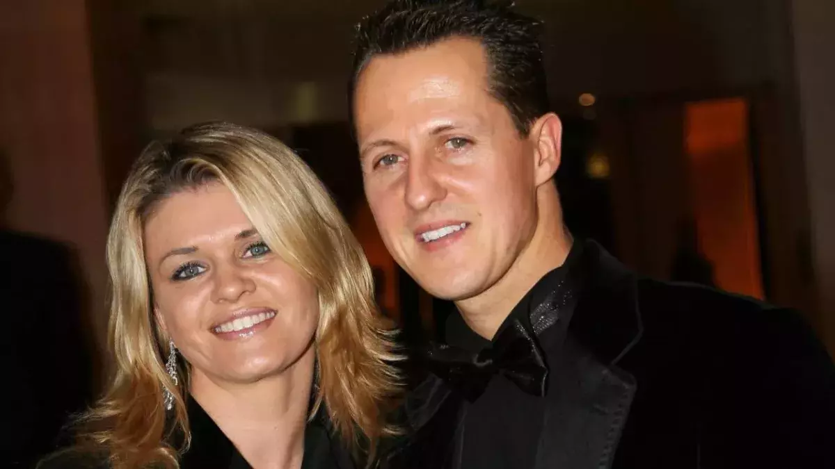 Michael Schumacher mit seiner Frau Corinna in Monaco