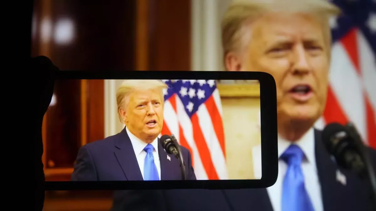 Trump hat seine letzte Rede als Präsident gehalten.