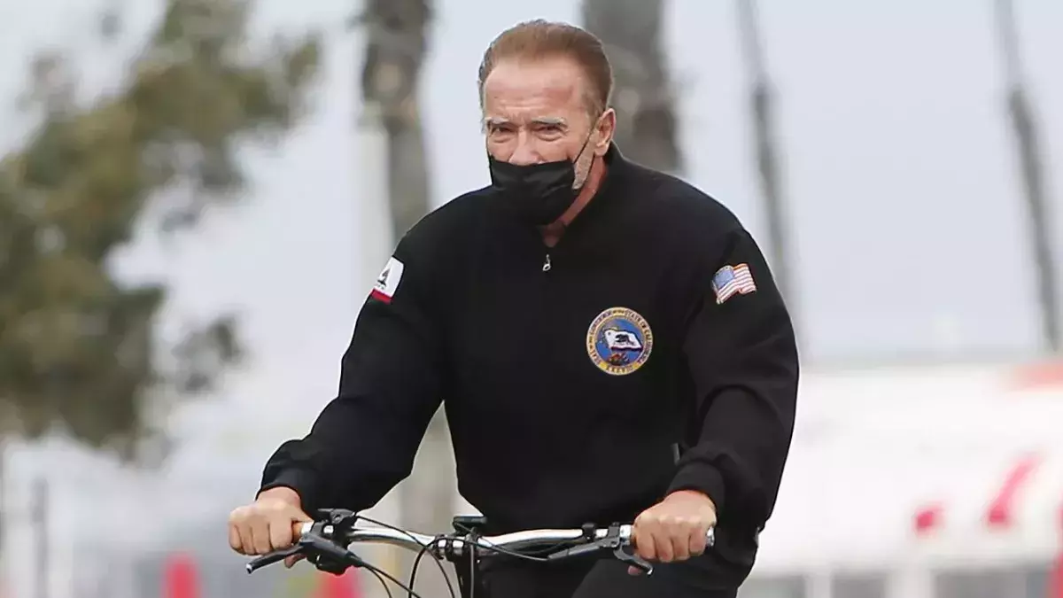 Arnold Schwarzenegger fährt gerne mit dem Rad