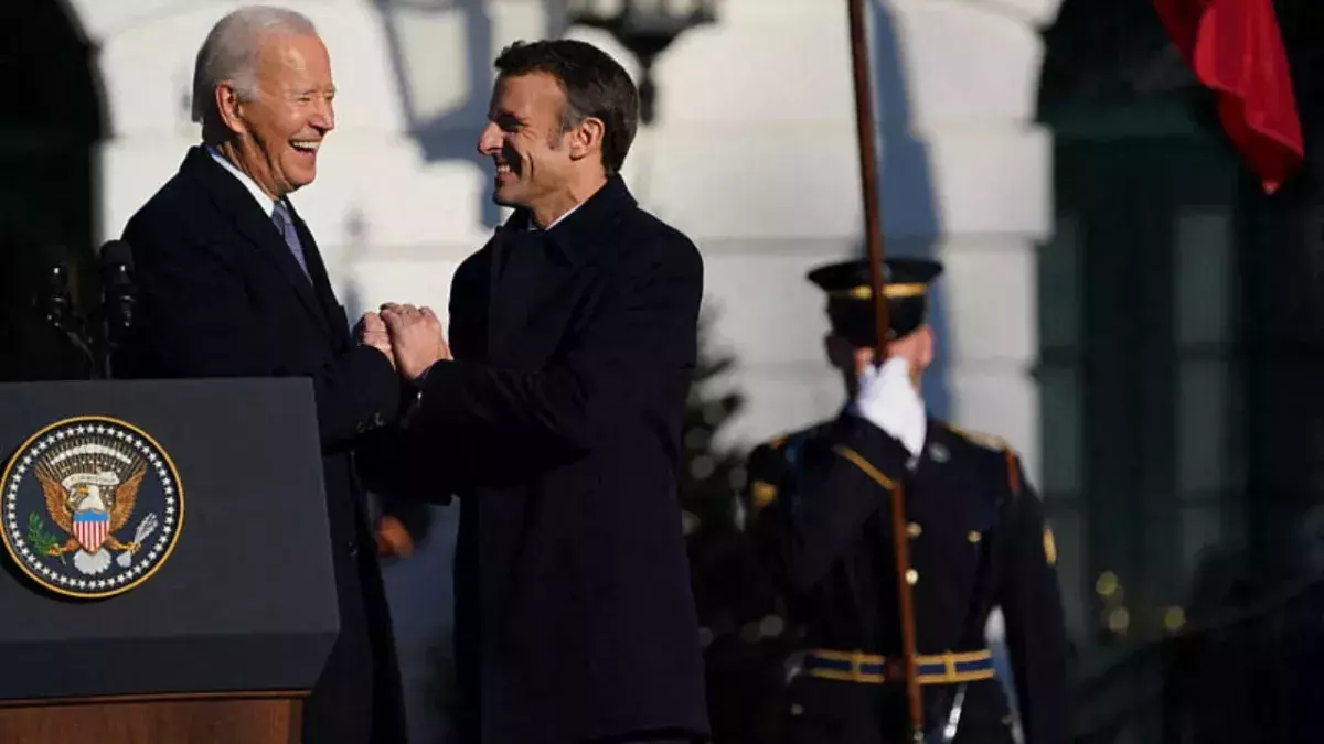 Biden und Macron in Washington