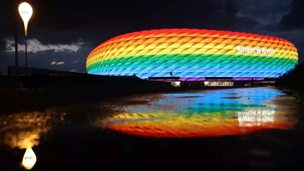 Das EM-Stadion in München darf nicht in den Farben des Regenbogens erscheinen