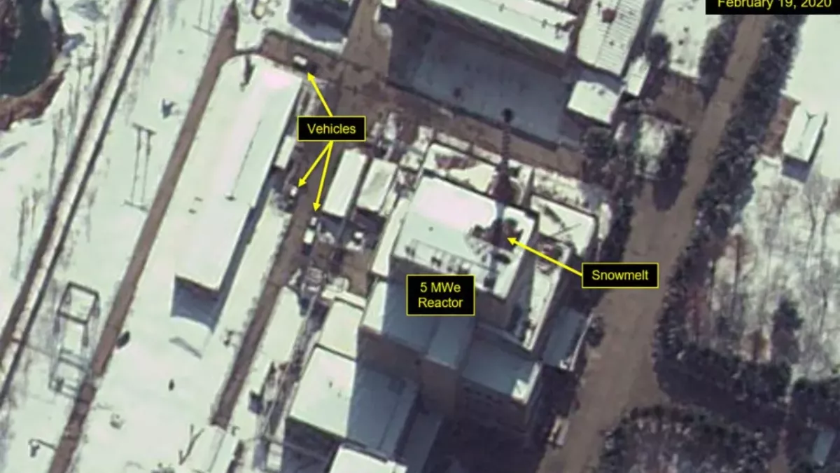 Die Atomanlage Yongbyon auf Satellitenbildern