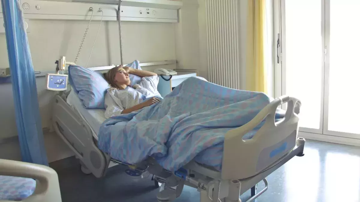 Patientin im Krankenhaus